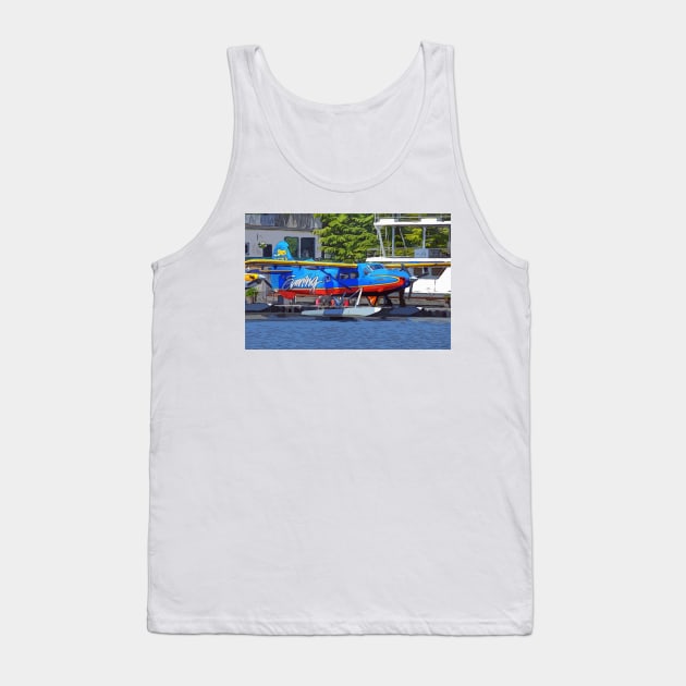 Seattle Evening Magazine Seaplane Tank Top by WelshDesigns